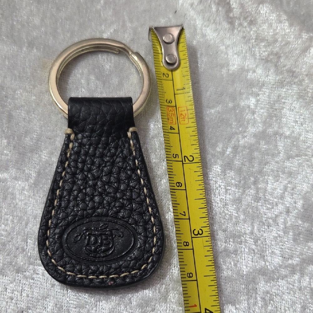Vintage Dooney & Bourke Black Leather Key Holder